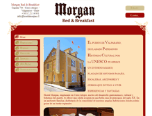 Tablet Screenshot of hostalmorgan.cl
